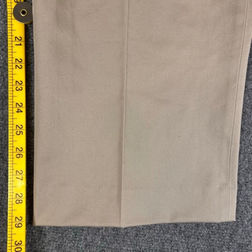 New LL Bean Chinos Mens 40 Tan 100% Cotton Wrinkle Free Classic Fit‎ Dress Pants - Picture 5 of 8
